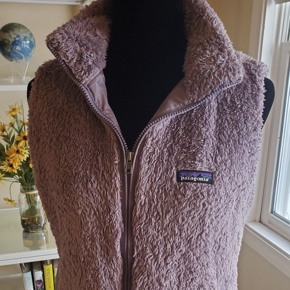 Patagonia lavender fleece vest